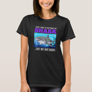 Camiseta Mergulhador de sarcasmo Buddy Drive Buddy Shark Di