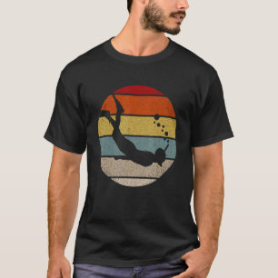 Camiseta Mergulhador de snorkel gráfico retrô mergulho