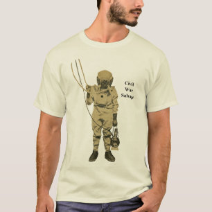 Camiseta Mergulhador do salvamento da guerra civil do