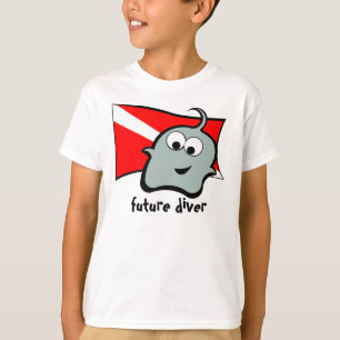 Camiseta Mergulhador futuro azul de Pynkie Q