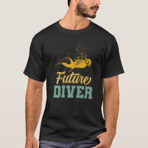 Camiseta Mergulhador Futuro Scuba Merge Aquaholic Scuba Div