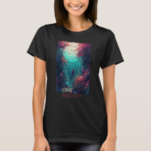 Camiseta Mergulhador Livre - Uma Respiração, Água Aberta e