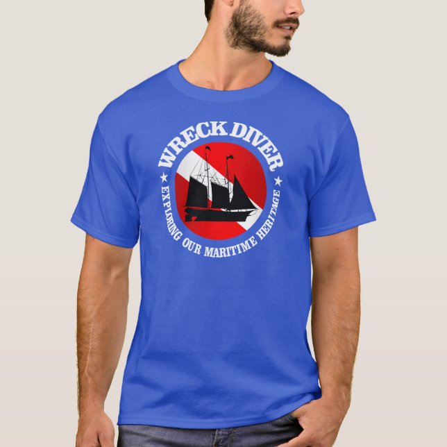 Camiseta Mergulhador (navio)(r) (Frente)