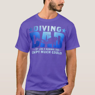Camiseta Mergulhador Pai Mergulhador Scuba Diver Oferece Fa
