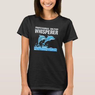 Camiseta Mergulhador Profissional de Golfinhos Mergulho Mar