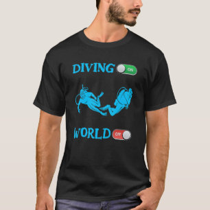 Camiseta Mergulhador Profissional Mergulhando No Mundo Sem