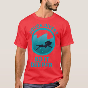 Camiseta mergulhadores fazem mergulho Scuba mergulhando mer