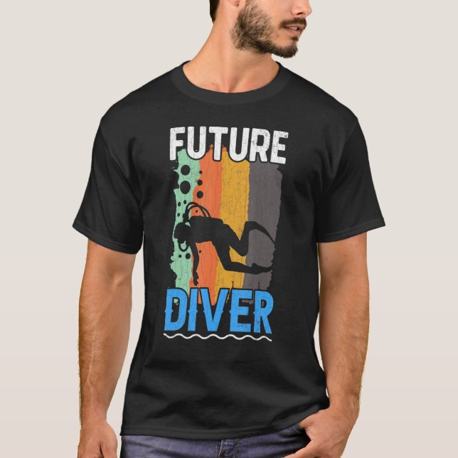 Camiseta Mergulhadores Futuros de mergulho Scuba (Frente)