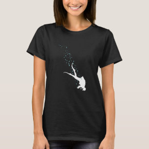Camiseta Mergulhadores Submarinos Nadando Mar de Nadação Sc