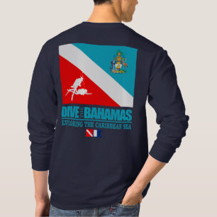 Camiseta Mergulham os Bahamas (quadrados)
