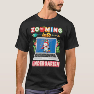 Camiseta Mergulhando na Nota do Jardim de Infância Unicórni