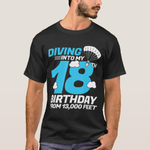 Camiseta Mergulhando no Meu Novo Aniversário, Dia da Parad