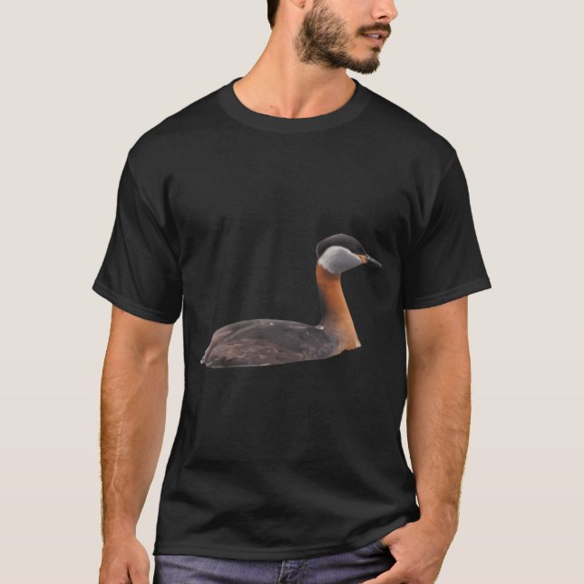 Camiseta Mergulhão-de-pescoço-vermelho (Frente)