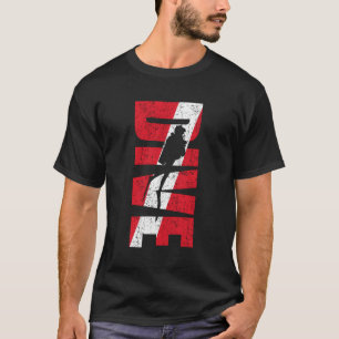 Camiseta Mergulhar Bandeja T-Shirt Shadow Natação Scuba