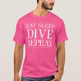 Camiseta Mergulhar Mergulho De Repouso Repetitivo Para Dive
