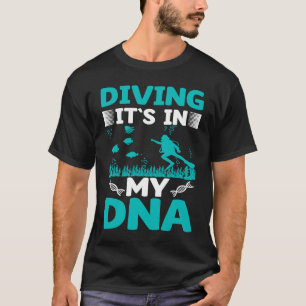 Camiseta Mergulhar no meu DNA, mergulhador