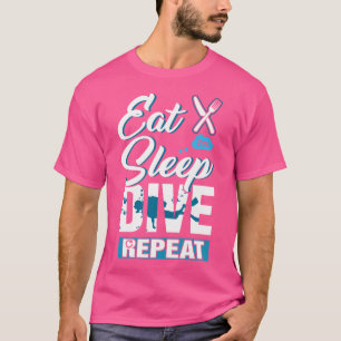 Camiseta Mergulhar Repetidamente Disjunção Scuba Merging Lo