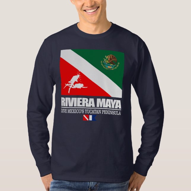 Camiseta Mergulhe a Riviera Maya (q) (Frente)