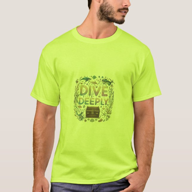 Camiseta Mergulhe Deeply. (Frente)