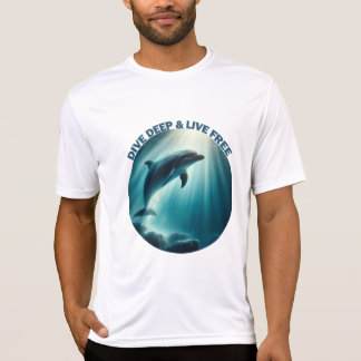 Camiseta Mergulhe Dolphin Livre Ao Vivo