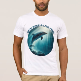Camiseta Mergulhe Dolphin Livre Ao Vivo