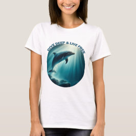 Camiseta Mergulhe Dolphin Livre Ao Vivo