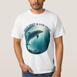 Camiseta Mergulhe Dolphin Livre Ao Vivo