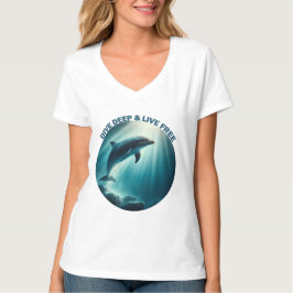 Camiseta Mergulhe Dolphin Livre Ao Vivo
