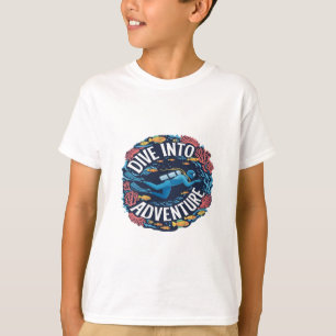 Camiseta Mergulhe Na Aventura Scuba Merging Ocean Explorati