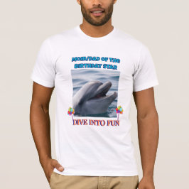 Camiseta Mergulhe na Diversão - Pai/Mãe da Estrela de Anive