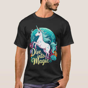 Camiseta Mergulhe na Magia – Unicórnio do Recife