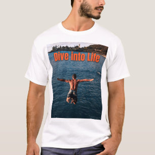 Camiseta Mergulhe na vida - Abraça a aventura!