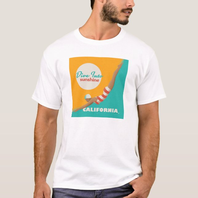 Camiseta Mergulhe No Sol | Califórnia (Frente)