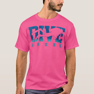 Camiseta Mergulho Aruba Ilhas do Caribe Lembrança Mergulho