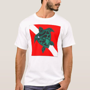 Camiseta Mergulho autónomo de Havaí - tartaruga de Havaí