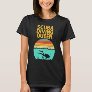 Camiseta Mergulho Autônomo Para Mulheres Avó Mergulhadora S