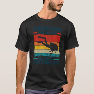 Camiseta Mergulho Autônomo Vintage Citação Mergulhador