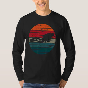 Camiseta Mergulho Autônomo Vintage Retro Oceano Mergulhador
