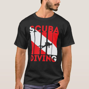 Camiseta Mergulho Bandeira De Mergulho Mergulhador De Mergu