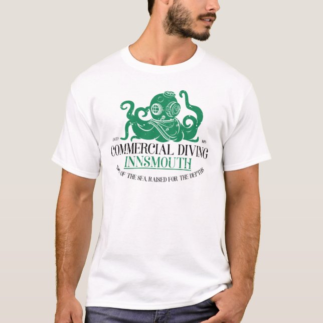 Camiseta Mergulho Comercial Innsmouth (Frente)