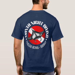 Camiseta Mergulho da noite do Manta (Kailua Kona)