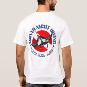 Camiseta Mergulho da noite do Manta (Kailua Kona)