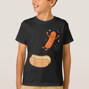 Camiseta Mergulho de Cachorro-Quente Salsicha Divertida Sal
