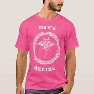 Camiseta Mergulho de Férias Tribais em Raios de Dive Belize