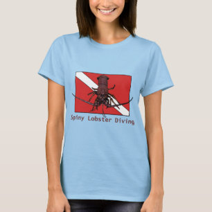 Camiseta Mergulho de lavagante com o URM de Sinalizador de 