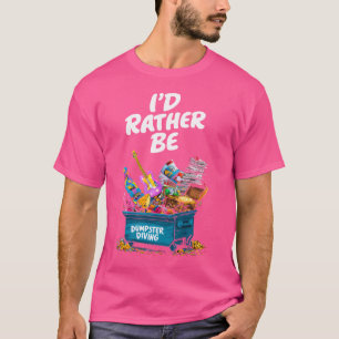 Camiseta Mergulho de lixão preto pequeno