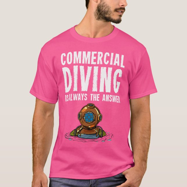 Camiseta Mergulho de mergulho comercial (Frente)