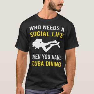 Camiseta Mergulho de mergulho na Vida Social