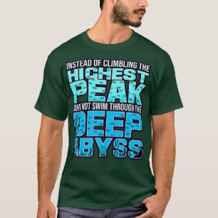 Camiseta Mergulho De Saturação Em Vez De Subir O P Mais Alt