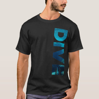 Camiseta Mergulho de Scuba Dive Vintage Diver Submarino